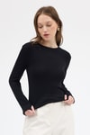 Kadın Body-Siyah Premium/Viskoz Yumuşak Kumaşlı Parmak Geçmeli Crop Bluz 8162A-rulem