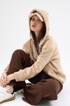 Kadın Ceket-Vizon Kadın Fermuarlı Kapüşonlu Sweatshirt 3059A-rulem