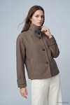Kadın Dış Giyim-Kadın Kaban-Oversize Kaşe Kaban 2013 Vizon-rulem