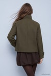 Kadın Dış Giyim-Kadın Kaban-Oversize Kaşe Kaban 2013 Haki-rulem