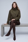 Kadın Dış Giyim-Kadın Kaban-Oversize Kaşe Kaban 2013 Haki-rulem