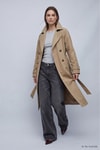 Kadın Dış Giyim-Kadın Trençkot-Çift Düğmeli Oversize Trençkot 277 Bej-rulem