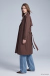 Kadın Dış Giyim-Kadın Trençkot-Çift Düğmeli Oversize Trençkot 277 Kahve-rulem