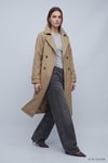 Kadın Dış Giyim-Kadın Trençkot-Çift Düğmeli Oversize Trençkot 277 Bej-rulem