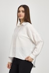 Kadın Gömlek-Oversize Klasik Gömlek 4316A Beyaz -rulem
