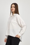 Kadın Gömlek-Oversize Klasik Gömlek 4316A Beyaz -rulem