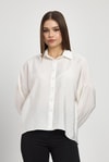 Kadın Gömlek-Oversize Klasik Gömlek 4316A Beyaz -rulem