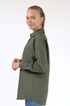 Kadın Gömlek-Oversize Klasik Gömlek 4305A Haki -rulem