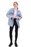Kadın Jean Ceket-Yıldız Taşlı Jean Ceket 9064 Buzkar -rulem