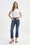 Kadın Jean Pantolon-Taşlı İspanyol Paça Jean 3047-2 Tint Kahve -rulem