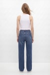 Kadın Jean Pantolon-Yüksek Bel Düz Paça Jean 5043 Tint Kahve -rulem