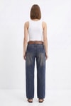 Kadın Jean Pantolon-Yüksek Bel Kemerli Jean 3069 Tint Kahve -rulem