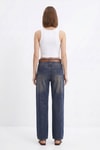 Kadın Jean Pantolon-Yüksek Bel Kemerli Jean 3069 Tint Kahve -rulem