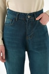 Kadın Jean Pantolon-Yüksek Bel Mom Jean 1063 Tint Yeşil -rulem