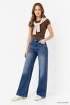 Kadın Jean/Denim-Kadın Jean Pantolon-Bol Paça Pantolon 1062 Açık Mavi-rulem
