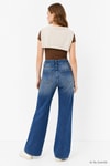 Kadın Jean/Denim-Kadın Jean Pantolon-Bol Paça Pantolon 1062 Açık Mavi-rulem