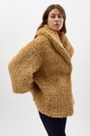 Kadın Kaban-Camel Çıt Çıtlı Peluş Kadın Kaban 8471-rulem