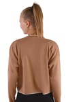 Kadın Kazak-Çoban Dikiş Detay Kazak 24245 Camel -rulem