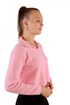 Kadın Kazak-Polo Yaka Yumoş Kazak 6621 Pembe -rulem