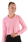 Kadın Kazak-Polo Yaka Yumoş Kazak 6621 Pembe -rulem