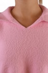 Kadın Kazak-Polo Yaka Yumoş Kazak 6621 Pembe -rulem