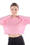 Kadın Kazak-Sakallı Yumoş Kazak 6620 Pembe -rulem