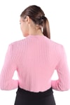 Kadın Kazak-Sakallı Yumoş Kazak 6620 Pembe -rulem