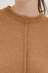 Kadın Kazak-Taba Oversize Bisiklet Yaka Kadın Kazak 2345-rulem
