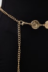Kadın Kemer-Gold Yuvarlak Tokalı Zincir Kadın Kemer 439-rulem