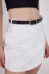 Kadın Kemer-Siyah Gümüş Tokalı Kemer 425-rulem