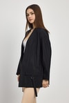 Kadın Kimono-Cep Detay Kimono 4194A Siyah -rulem