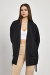 Kadın Kimono-Cep Detay Kimono 4194A Siyah -rulem