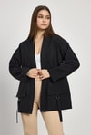 Kadın Kimono-Cep Detay Kimono 4194A Siyah -rulem