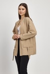 Kadın Kimono-Cep Detay Kimono 4194A Vizon -rulem