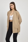 Kadın Kimono-Cep Detay Kimono 4194A Vizon -rulem