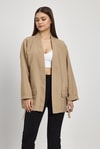 Kadın Kimono-Cep Detay Kimono 4194A Vizon -rulem