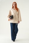 Kadın Kimono-Kuşaklı Geniş Kol Kimono 3068A Taş -rulem