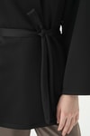 Kadın Kimono-Kuşaklı Geniş Kol Kimono 3068A Siyah -rulem