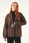 Kadın Kimono-Önden Kemerli Kimono 3123A Kahve -rulem