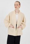 Kadın Kimono-Taş %100 Pamuk Ceplİ Müslin Kimono 8065A-rulem
