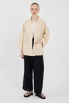 Kadın Kimono-Taş %100 Pamuk Ceplİ Müslin Kimono 8065A-rulem