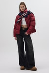 Kadın Mont-Bordo Oversize Dik Yaka Şişme Mont 4010-rulem