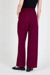 Kadın Pantolon-Bordo Pile Detaylı Palazzo Pantolon 4003A-rulem