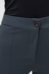 Kadın Pantolon-Füme Straight/Düz Kesim Yüksek Bel Nervür Dikişli Örme Pantolon TCR-6873A-rulem