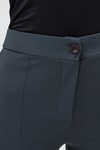 Kadın Pantolon-Füme Straight/Düz Kesim Yüksek Bel Nervür Dikişli Örme Pantolon TCR-6873A-rulem
