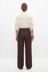 Kadın Pantolon-Geniş Paça Pantolon 8561A Kahve -rulem