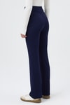 Kadın Pantolon-Laci Straight/Düz Kesim Yüksek Bel Nervür Dikişli Örme Pantolon TCR-6873A-rulem