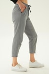 Kadın Pantolon-Paça Püskül Pantolon 4228 Gri -rulem