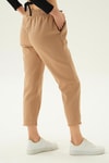 Kadın Pantolon-Paça Püskül Pantolon 4228 Camel -rulem