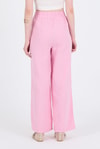Kadın Pantolon-Pembe  %100 Pamuk Müslin Palazzo/Bol Paça Pantolon 8056A-rulem